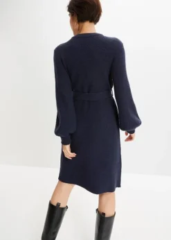 Robe En Maille à Manches Ballon -Mode Femme 23142872 qLh01rpz