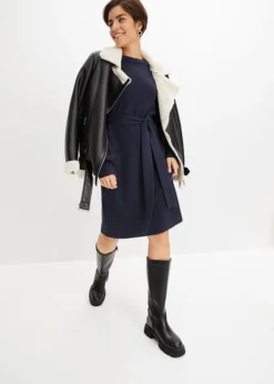 Robe En Maille à Manches Ballon -Mode Femme 23143295 ji3BY35z