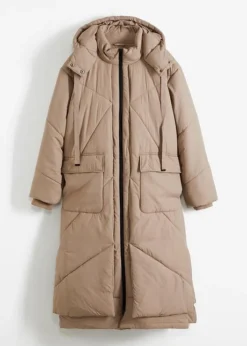 Manteau Doudoune Oversized Avec Zip Latéral
