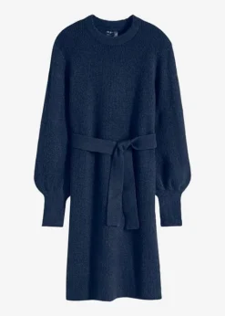 Robe En Maille à Manches Ballon