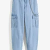 Rainbow Jean Cargo Avec Détail Chaîne