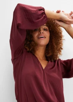 Blouse En Satin Style Portefeuille -Mode Femme 23158373 ZT4tiRUR