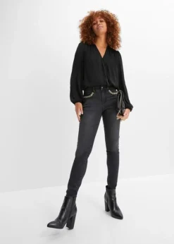 Jean Extensible Avec Détail Bijou -Mode Femme 23158395 XXeHow8K