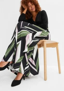 Robe Longue Avec Jupe Imprimée En Polyester Recyclé -Mode Femme 23158543 SswhpnHa