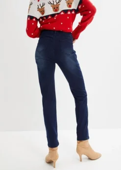 Jean Thermo Avec Jambes Droites Et Taille Confortable -Mode Femme 23159998 fTq0FNK3