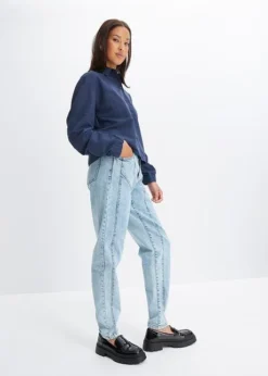 Rainbow Jean Barrel Avec Coutures D'empiècement -Mode Femme 23161662 qYHN4goN