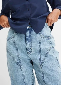 Rainbow Jean Barrel Avec Coutures D'empiècement -Mode Femme 23161671 GUvWsjIY