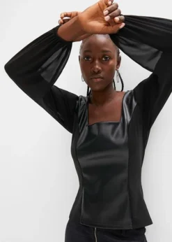 Blouse Avec Manches En Mousseline -Mode Femme 23162646 DSu97UPv