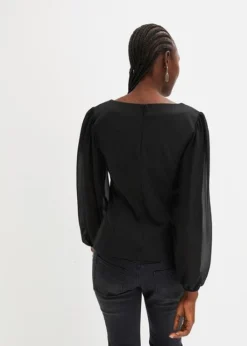 Blouse Avec Manches En Mousseline -Mode Femme 23162687 QUBQoBso