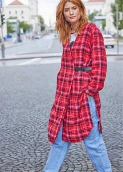 Rainbow Blouse Longue à Carreaux -Mode Femme 23163132 qwuIdBTj