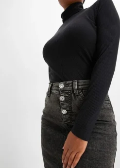 Rainbow Jupe En Jean Avec Boutons Bijoux -Mode Femme 23163273 YruvL6DA