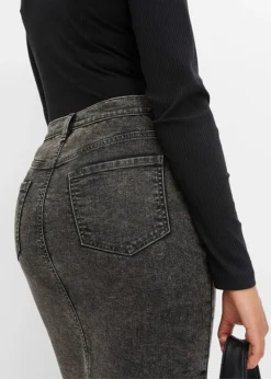 Rainbow Jupe En Jean Avec Boutons Bijoux -Mode Femme 23163303 ZAp10Vz7