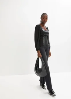 Blouse Avec Manches En Mousseline -Mode Femme 23163537 iNN1NQzT