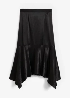 Jupe Asymétrique En Satin -Mode Femme 23165495 xfBz2Kc8