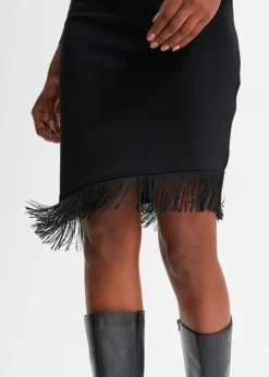 Jupe Taille Haute à Franges -Mode Femme 23167834 uVjCeNum