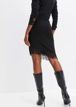 Jupe Taille Haute à Franges -Mode Femme 23167837 hTMd6dud