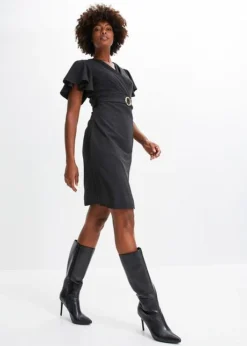 Robe En Jersey Avec Ceinture Et Boucle Dorée 9 Robe En Jersey Avec Ceinture Et Boucle Dorée -Mode Femme 23167906 Cv0P9SEJ