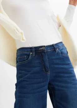 Jean Stretch Avec Taille Confortable Et Jambes Extra Larges 14 Jean Stretch Avec Taille Confortable Et Jambes Extra Larges -Mode Femme 23168774 4QFZw1tA