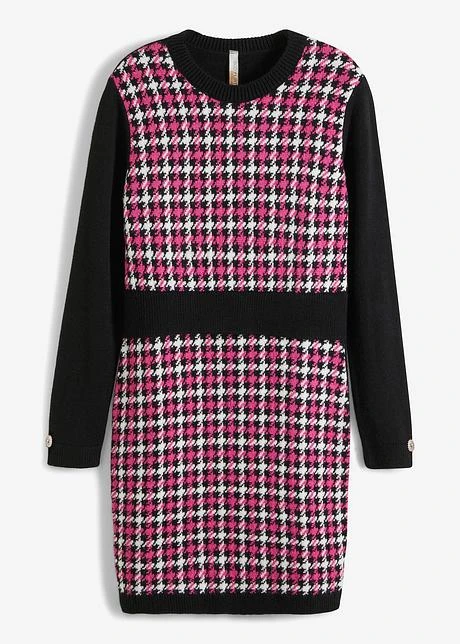 Robe En Maille Avec Boutons Décoratifs 1 Robe En Maille Avec Boutons Décoratifs