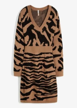 Robe En Maille Jacquard