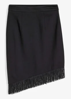 Jupe Taille Haute à Franges