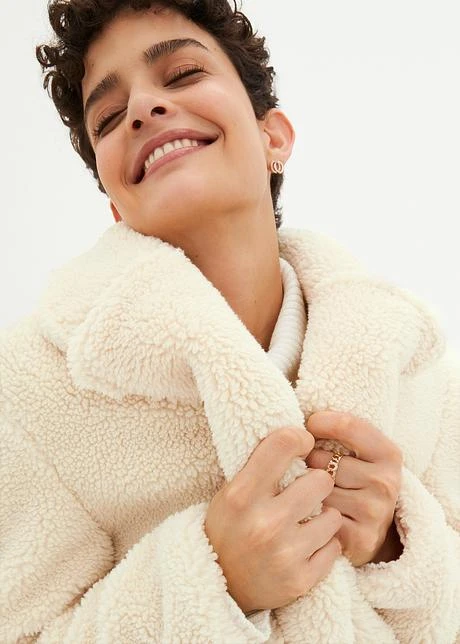 Manteau Blazer En Maille Peluche 5 Manteau Blazer En Maille Peluche – Image 5