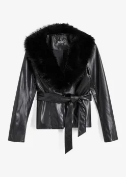 Veste Avec Col En Synthétique