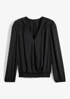 Blouse En Satin Style Portefeuille -Mode Femme 23171879 6IGZ7clP