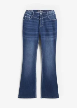 Jean Thermo Extensible Avec Intérieur Douillet Et Surface Grattée, Bootcut