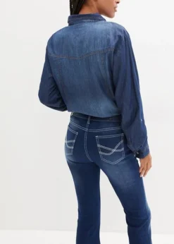 Jean Thermo Extensible Avec Intérieur Douillet Et Surface Grattée, Bootcut -Mode Femme 23172954 qnnQ75pn