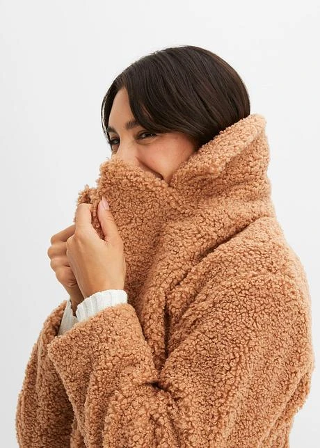 Manteau En Maille Bouclée 5 Manteau En Maille Bouclée – Image 5