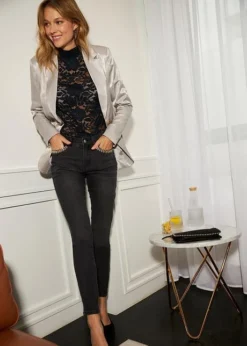 Jean Extensible Avec Détail Bijou -Mode Femme 23177619 Q2mG5yY0