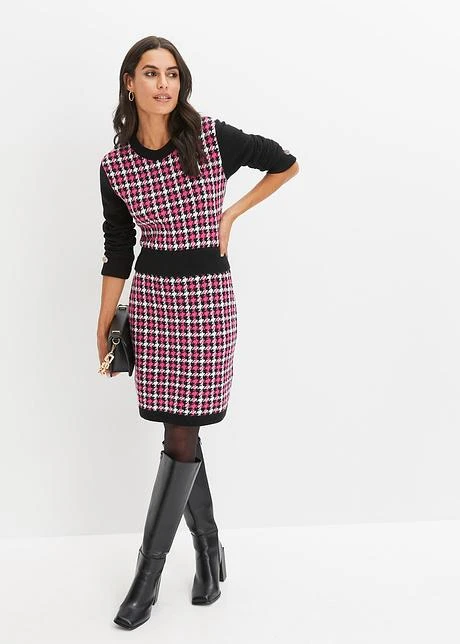 Robe En Maille Avec Boutons Décoratifs 4 Robe En Maille Avec Boutons Décoratifs – Image 4