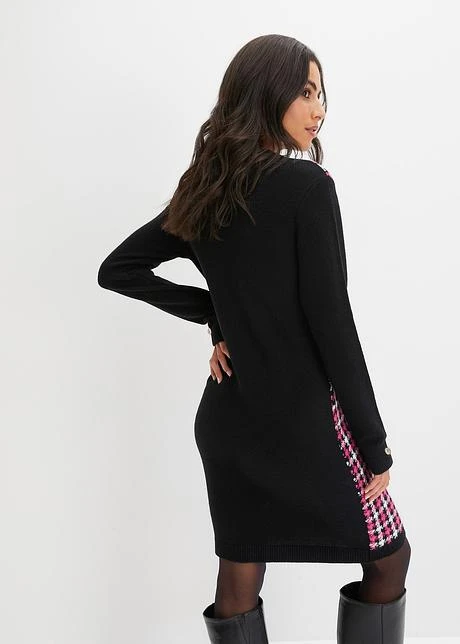 Robe En Maille Avec Boutons Décoratifs 3 Robe En Maille Avec Boutons Décoratifs – Image 3