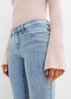 Jean Skinny Avec Application En Strass -Mode Femme 23181344 u2ID7cDS