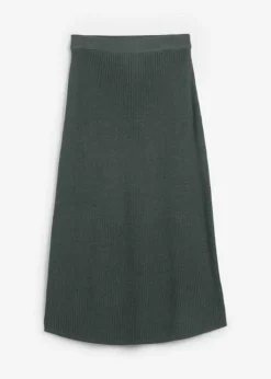Jupe En Maille, Légèrement évasée