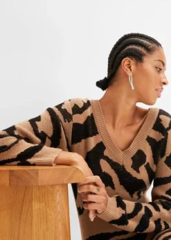 Robe En Maille Jacquard -Mode Femme 23188027 2r3FsfCs