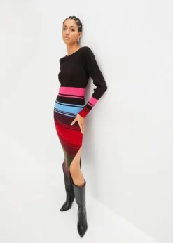 Robe Longue En Maille -Mode Femme 23188157 xkG12tdP