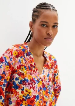 Blouse Tunique Avec Smock Aux Manches -Mode Femme 23193415 Jmd7SJtt