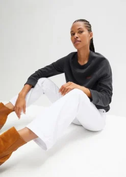 Jean Mid-waist Extensible, Bootcut -Mode Femme 23195031 yiY04eCP