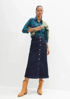 Jupe Midi En Jean -Mode Femme 23195061 IIgBRKZe