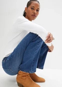 Jean Bootcut Mid Waist, Stretch -Mode Femme 23195084 6FWWKx6C