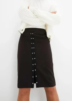 Jupe Crayon à Rivets -Mode Femme 23195800 qGk4O2k3