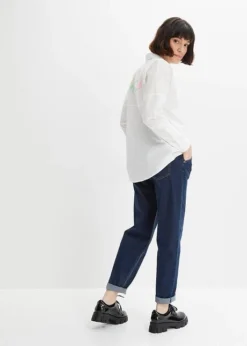 Rainbow Chemisier Oversize Avec Message Imprimé Au Dos -Mode Femme 23196651 UKuxJPl3