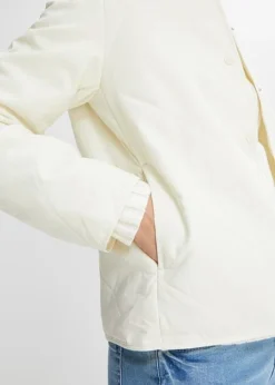 Veste Matelassée Courte Sans Col -Mode Femme 23198901 yECupqEs