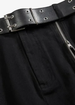 Rainbow Mini-jupe Avec Zip Décoratif Et Ceinture -Mode Femme 23199172 15WTXQNs