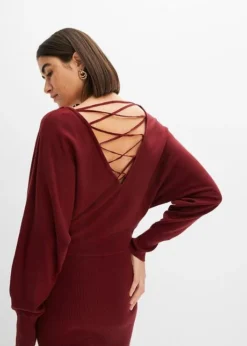 Robe En Maille à Laçage -Mode Femme 23202286 lFcJHOLi