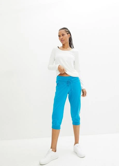 Lot De 2 Pantalons De Jogging En Coton, Coupe Corsaire 4 Lot De 2 Pantalons De Jogging En Coton, Coupe Corsaire – Image 4