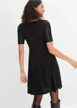 Robe Avec Empiècement Sequins -Mode Femme 23204012 sWBiVGO8