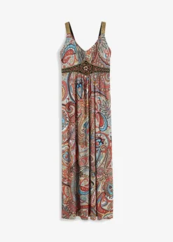 Robe Longue Avec Applications -Mode Femme 23204031 SJCOqNXV